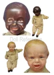 Effanbee F & B Dolls Identified 1910s USA 3 1912 Effanbee Johnny Tu Face doll a multi-face doll 15" tall