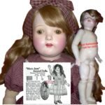 Effanbee F and B 1910s Antique Dolls Identified USA 12 ca. 1921 Effanbee Mary Jane doll 20" tall