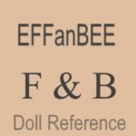 D-E American USA Doll Makers & Marks 3 Effanbee doll mark F & B