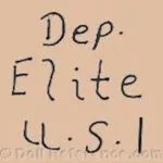 Elite Doll Company doll mark Dep Elite US