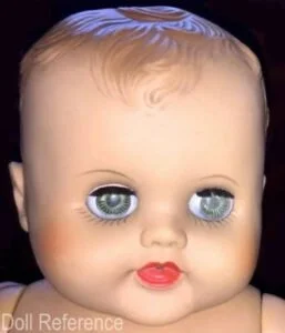 ca. 1957+ Ellanee Drink N' Wet Baby doll, 17" tall