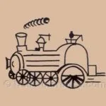 Fritz Bierschenk 1906+ Antique Bisque Dolls German 5 Escher doll mark locomotive symbol