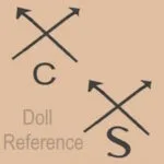 French doll mark two crossed arrows C, arrow S, fake, reproductions