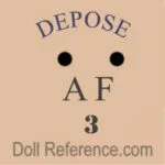 French doll mark Depose AF 3