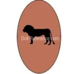 French doll shoe mark lion symbol