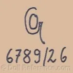 ca. 1922 Otto Gans doll mark OG 6789