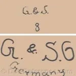 Gans & Seyfarth doll mark G & S 4 Germany