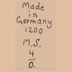 German doll mark Made in Germany 1200 MS 4/0 