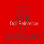 German doll mark 152 SSK 14 Germany all bisque doll