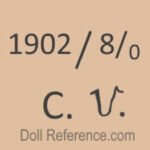 German doll mark 1902 / 8 /0 C.V