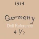 German doll mark 1914 Germany 4 1/2