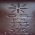 German doll mark seven point starburst OB symbol 533 5 1/2 black doll