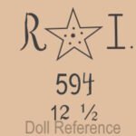 German doll mark R star I 591 12 1/2
