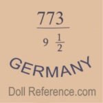 German doll mark 773 9 1/2 Germany