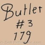 German doll mark Butler #3 179