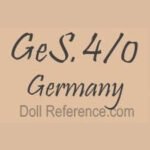 German doll mark GeS 4/0 Germany