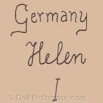 German doll mark Germany Helen I