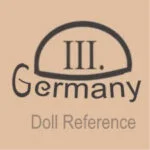 German doll mark III inside oval Germany