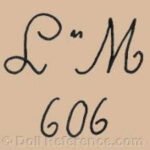 German doll mark L ~ M 606