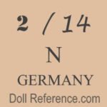German doll mark 2/14 N Germany