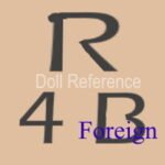 German, French, Japan doll mark R 4 B Foreign
