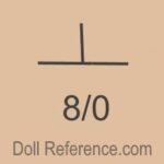 German Antique Mystery Unidentified Doll Marks With Symbols or Letters 7 German doll mark upside down T 8/0