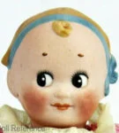 Goebel 1879+ Antique Bisque Dolls German 6 ca. 1920s William Goebel bisque head googly eye doll 6 1/2" tall