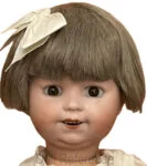Goebel 1879+ Antique Bisque Dolls German 3 ca. 1912 Goebel B1 character doll bisque 11" face