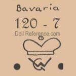 Goebel Antique Bisque Dolls 1879+ German 9 William Goebel doll mark Bavaria 120 crown WG