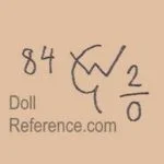 Goebel 1879+ Antique Bisque Dolls German 8 William Goebel doll mark 84 WG 2/0