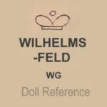 Goebel 1879+ Antique Bisque Dolls German 16 William Goebel trademark crown symbol Wilhelms-Feld WG