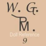 Goebel 1879+ Antique Bisque Dolls German 17 William Goebel doll mark WG PM for Mengersgereuth Porzellanfabrik