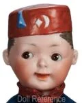Max Handwerck 1899+ Antique Bisque Dolls Identified German 7 1915 Max Handwerck Turkish googly doll face