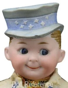 Max Handwerck 1899+ Antique Bisque Dolls Identified German 1 1915 Max Handwerck Uncle Sam googly bisque head