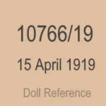Heithersay doll mark 107666/19 15 April 1919
