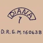 Metal 1861+ Antique Doll Makers Brand Names Identified 11 heller alfred doll mark diana drmg 160638