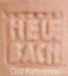 Gebruder Heubach Doll Marks, Mold Numbers Identified German 1 Gebruder Heubach doll mark square Heubach