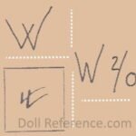 Her German Antique Doll Makers and Marks Information 9 Heubach, Kampfe, Sontag doll mark W