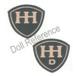 Her German Antique Doll Makers and Marks Information 10 Hermann Heyde doll mark HH, HHD