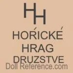 Bohemia or Czechoslovakia Doll Makers, Marks 2 Hoŕické Hrag doll mark HH Horicke Hrag Druzstve