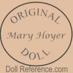 Mary Hoyer doll mark Original Mary Hoyer Doll in a circle