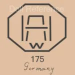 Adolf Hulss doll mark AHW W 175 Germany