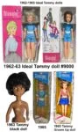 Ideal 1962+ Tammy Vintage Doll Family; Mom, Dad, Ted, Pepper, Pete Identified USA 2 1963-1965 Tammy dolls