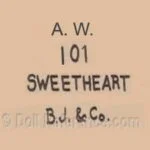 B. Illfelder doll mark AW 101 Sweetheart BJ & Co