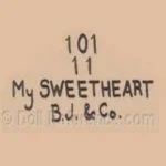 B. Illfelder doll mark 101 My Sweetheart BJ & Co.