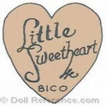 B. Illfelder doll mark Little Sweetheart BICO label