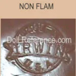 I-K American USA Doll Makers & Marks Information 4 Irwin doll mark NONFLAM, Irwin USA