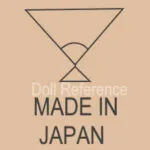 Japan doll mark Fan symbol Made in Japan
