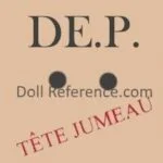 Jumeau doll mark DEP Tete Jumeau