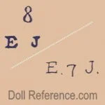 Jumeau doll marks 8EJ, E7J